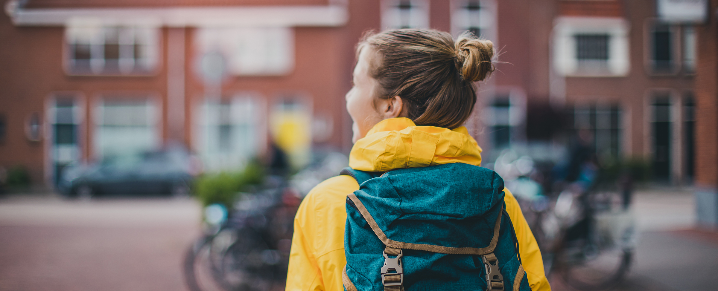 Private or Public Canadian School - How to decide what is best.  Futurebright Canada, Filiz Altinoglu - Canadian teen arriving at school in the Fall