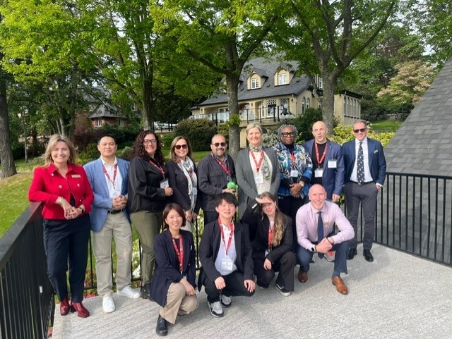 Filiz Altinoglu with the admissions team of St. Michaels University School