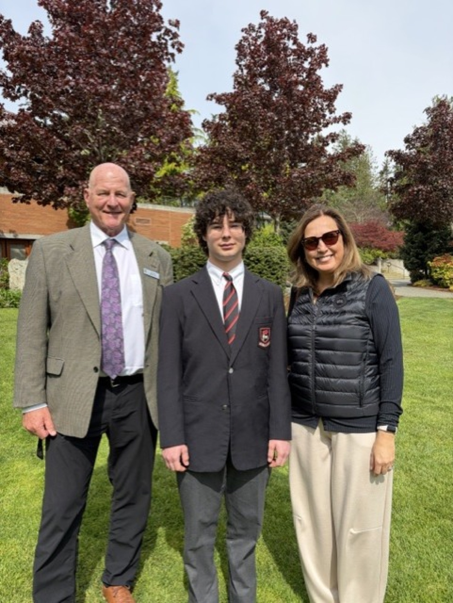 Filiz Altinoglu with student at Brentwood College