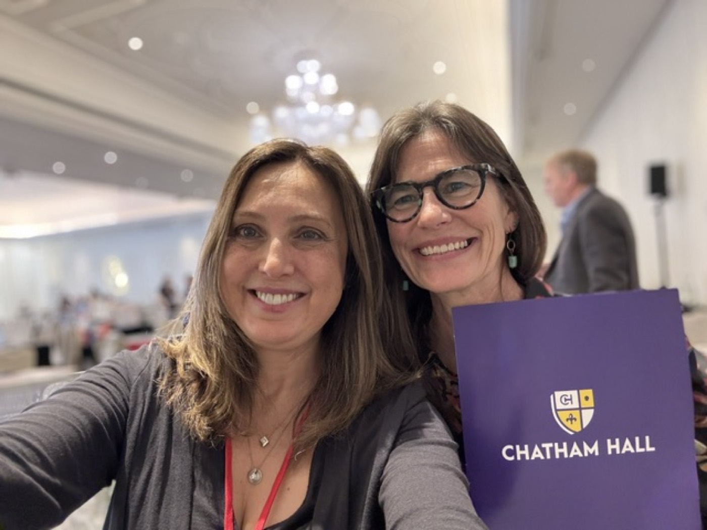 Filiz Altinoglu with the Admissions Director of Chatham Hall School in Virginia, USA